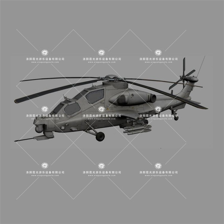 石狮武装直升机3D模型